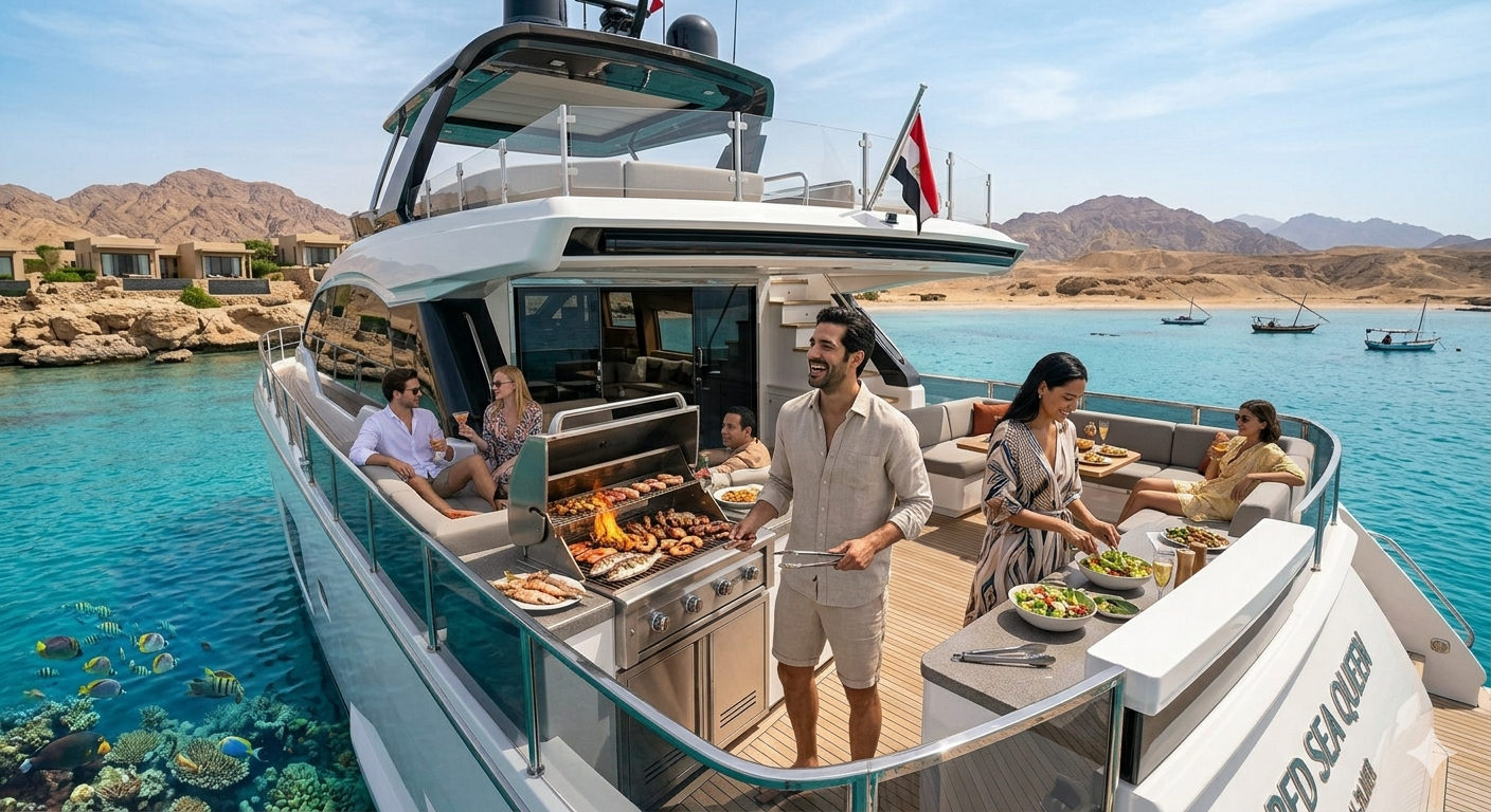 Luxury Yacht With BBQ Egypt
