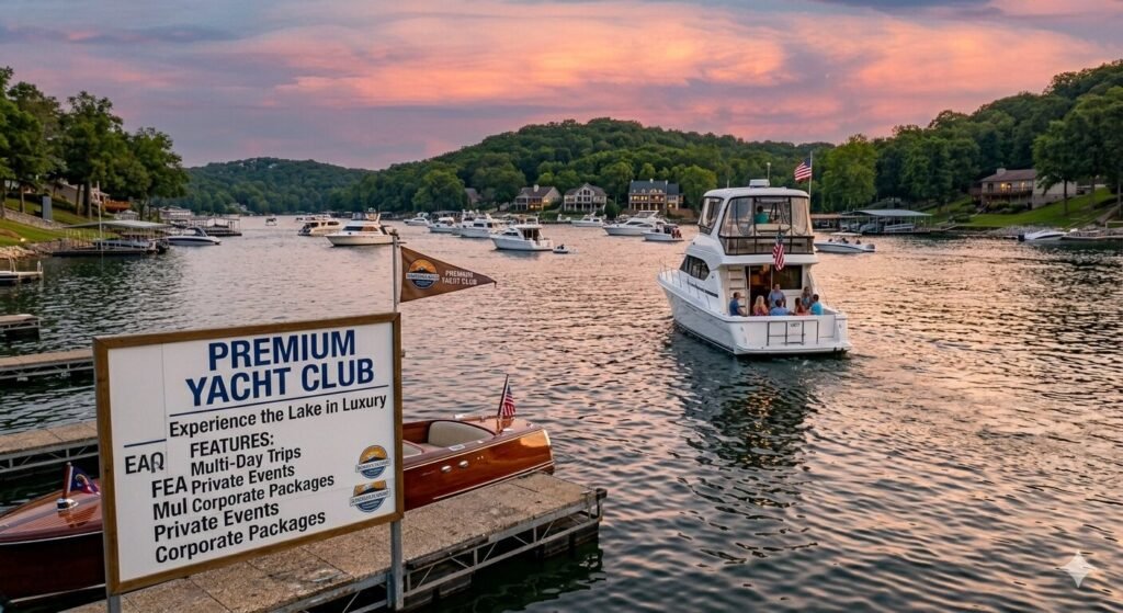Boat fuel dock at Lake of the Ozarks marina