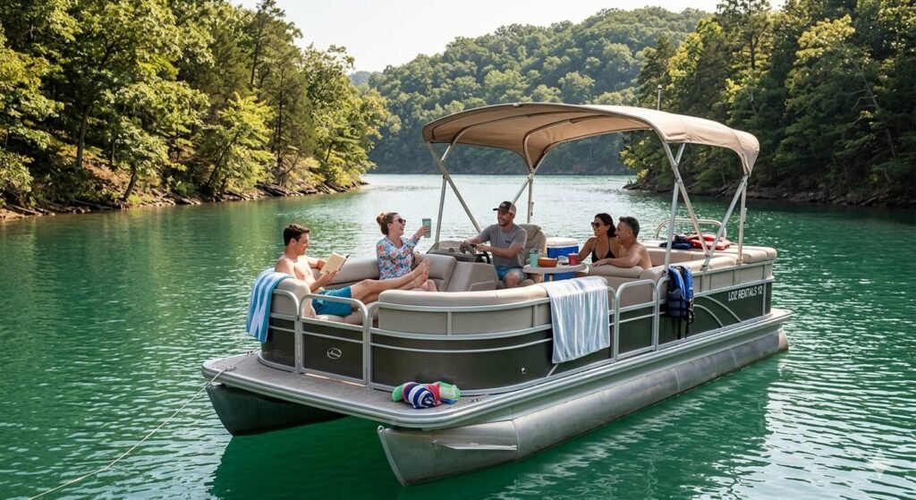 Half day boat rental at Lake of the Ozarks for small group outing