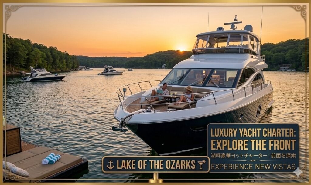 Large group enjoying a private pontoon yacht charter near Party Cove Lake of the Ozarks