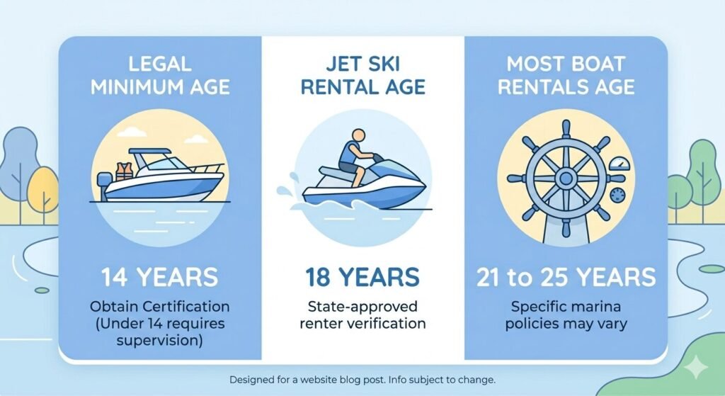 Missouri boating age requirements chart for Lake of the Ozarks boat rentals