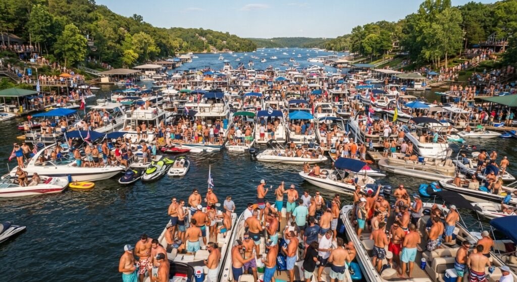 Party Cove bachelor party boats Lake Ozark