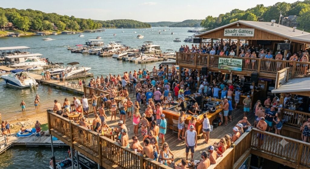 Shady Gators waterfront bar Lake of the Ozarks
