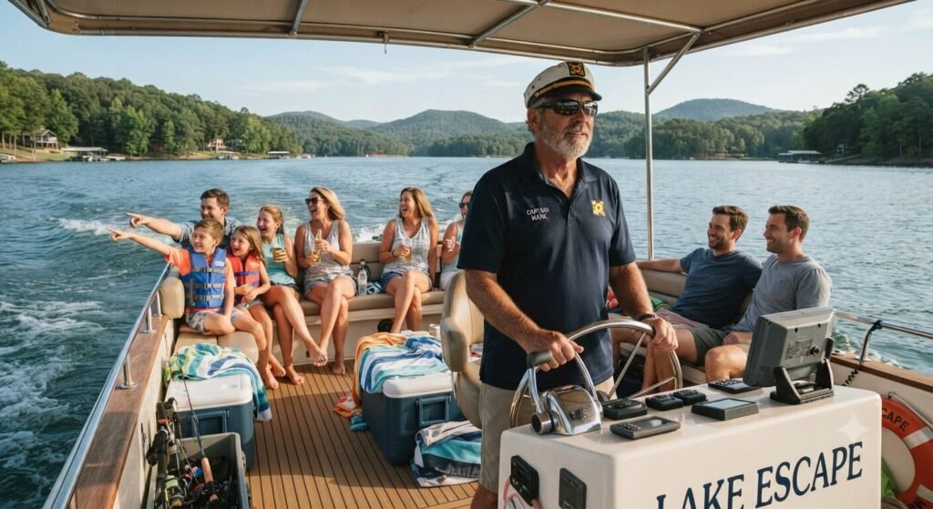 USCG certified captain guys trip charter Lake Ozark