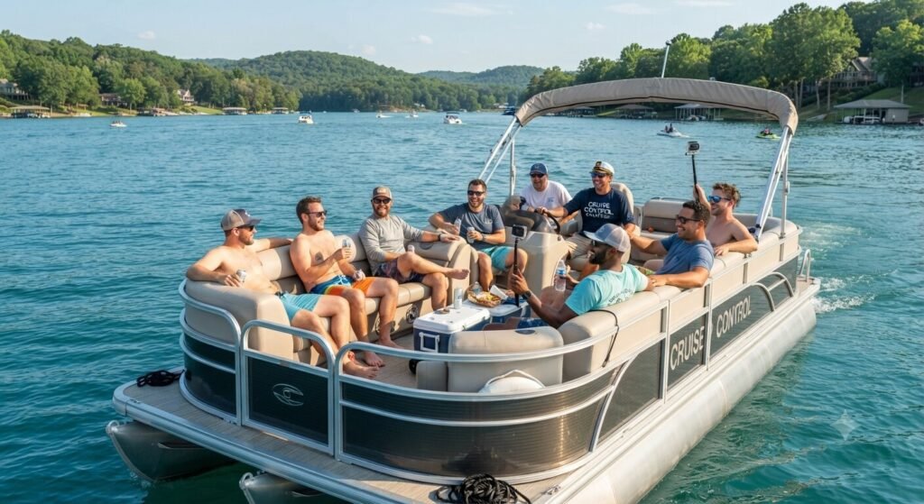 bachelor party tritoon charter Lake of the Ozarks