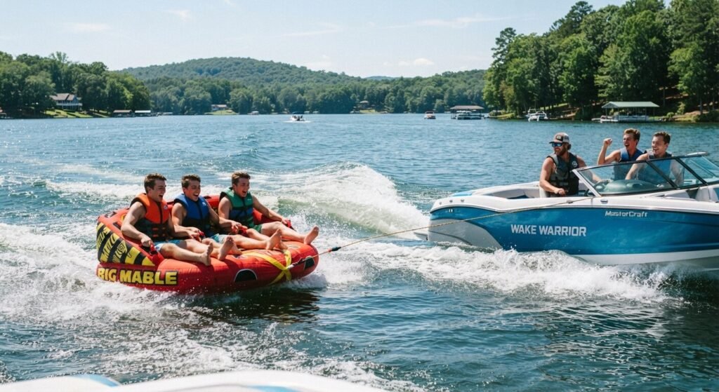 bachelor party tubing Lake of the Ozarks