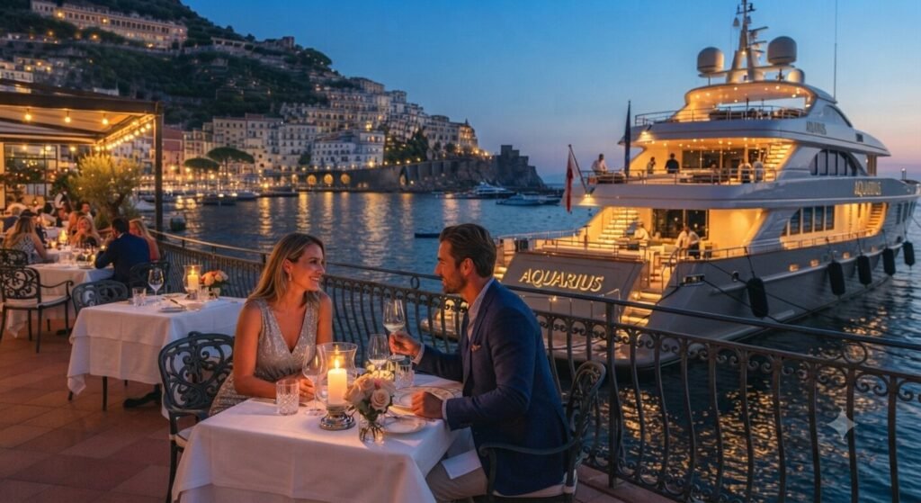 candlelit dinner waterfront restaurant deck Lake Ozark yacht