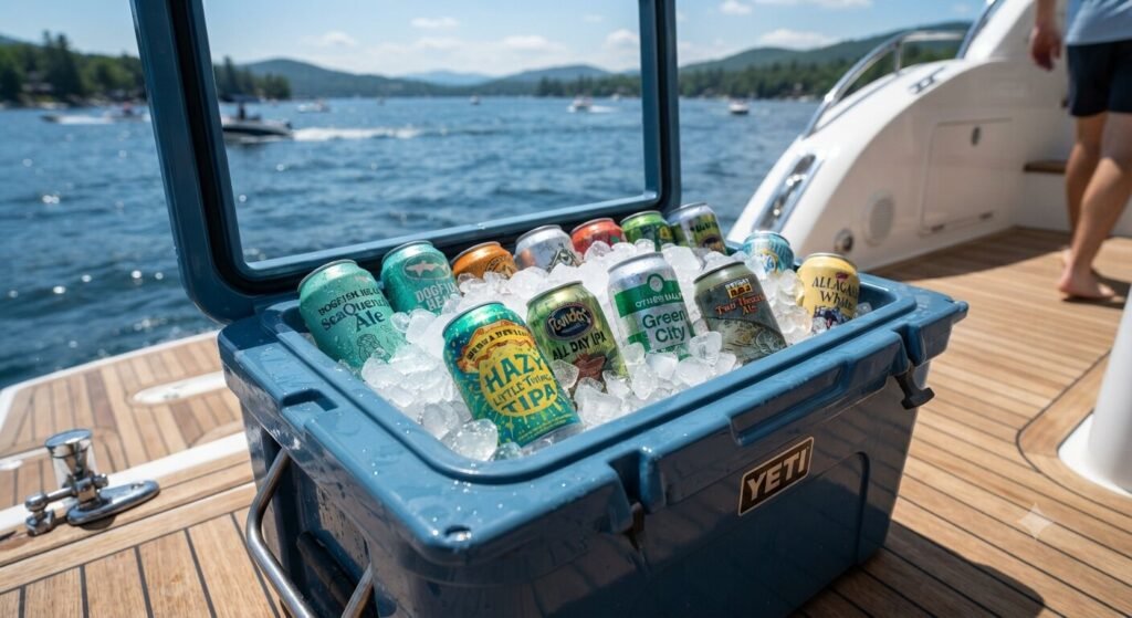 craft beer cooler bachelor party yacht Lake of the Ozarks