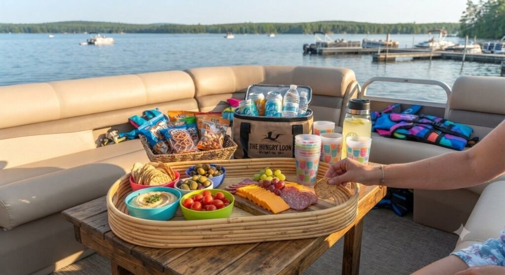 family boat snacks non alcoholic food tour Lake of the Ozarks