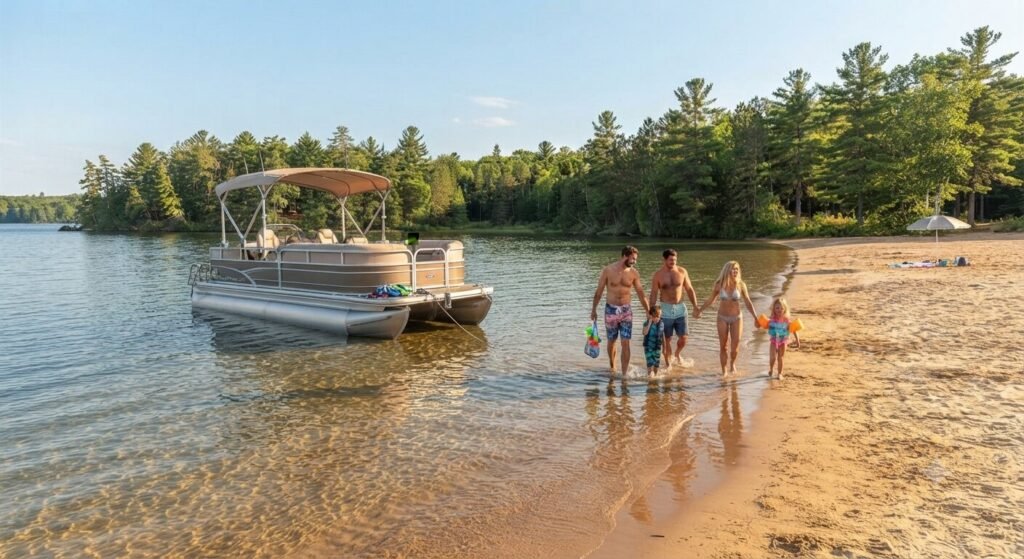 family friendly zero entry beach Lake Ozark boat access