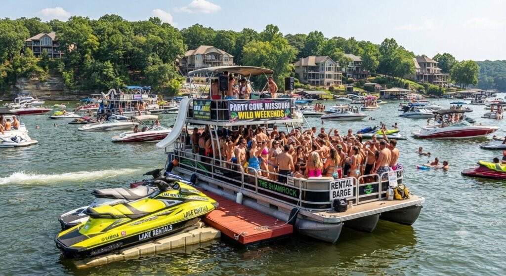 jet ski rental add on for bachelor boat day at Party Cove