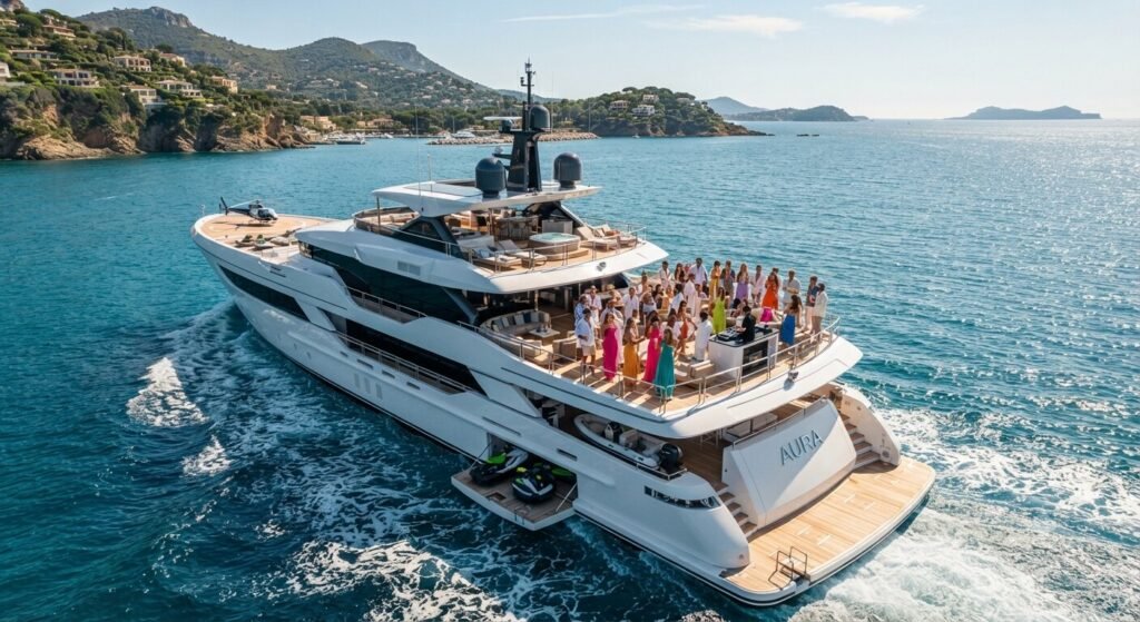 large group luxury yacht charter Osage Beach