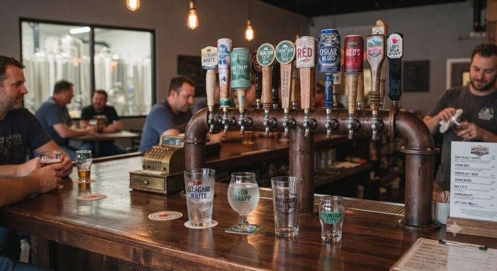 local Missouri craft brewery bachelor party beer selection
