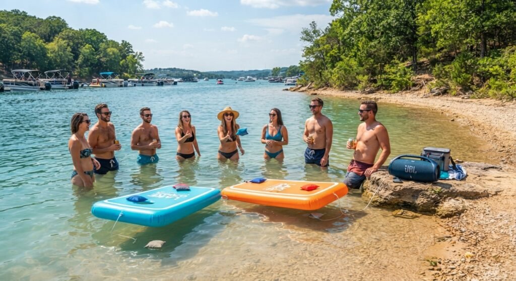 floating games entertainment cove out Lake Ozark