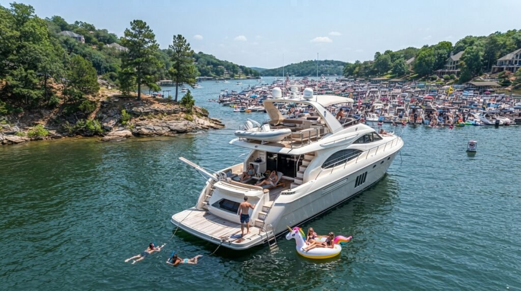 private yacht charter anchored near party cove missouri